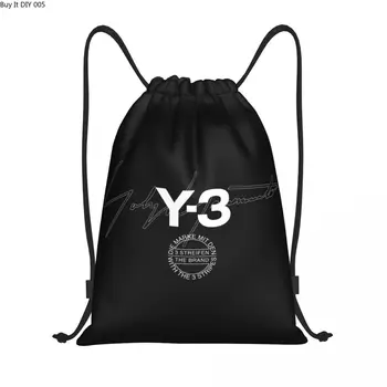 Рюкзак на шнурке Yohji Yamamoto Skullies, Женский Мужской рюкзак для спортзала, Переносная сумка для покупок, Сумка