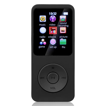 Цветной 1,8-дюймовый экран, совместимый с Bluetooth, Музыкальный плеер для спортивных электронных книг MP3 MP4 FM