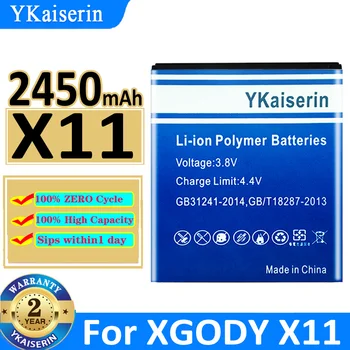 YKaiserin Battery X 11 2450mah для Аккумуляторов Мобильных телефонов XGODY X11 Bateria + Track NO