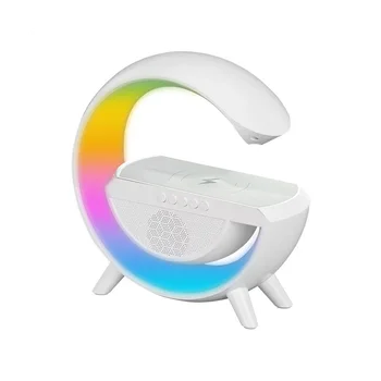 Динамики Bluetooth Настольная Лампа для Декора Гостиной Ночник Прикроватная Лампа с Беспроводной Зарядкой мощностью 10 Вт Подарок для Детей