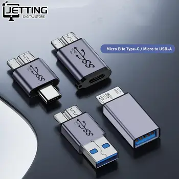 Адаптер USB A/C в Micro B 3.0 со сверхскоростной синхронизацией данных 10 Гбит/с для внешнего жесткого диска S5 Note3 Disk Box HDD