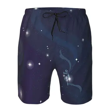 Мужские купальники с коротким рукавом Абстрактная вселенная со звездами Пляжные шорты для плавания Шорты для серфинга
