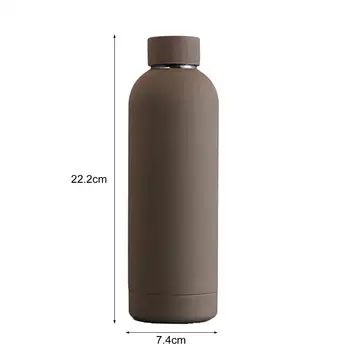 Изолированная бутылка для воды, чашка с пищевой изоляцией, прочная спортивная бутылочка с маленьким горлышком из нержавеющей стали 304, сохраняющая тепло
