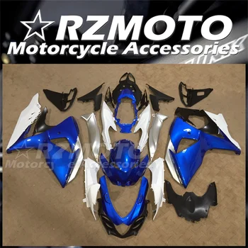 Новый комплект обтекателей мотоцикла ABS для Suzuki GSX-R1000 K9 2009 2010 2011 2012 2013 2014 2015 2016 На заказ сине-белый