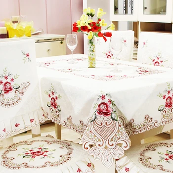 Роскошный Домашний Кружевной стол, Европейская скатерть, Простые Цветные Домашние скатерти, Пылезащитный чехол