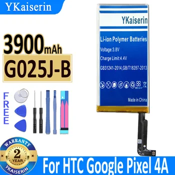 Аккумулятор YKaiserin G025J-B для Google Pixel 4A, оригинальный аккумулятор для телефона, 3900 мАч + бесплатные инструменты
