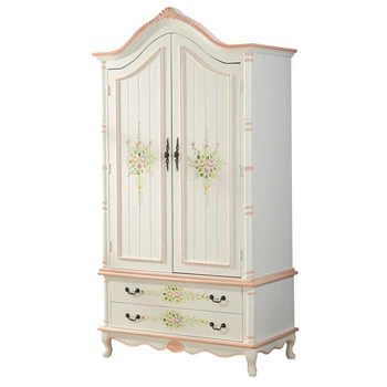 Шкаф Для одежды, расписной резной шкаф для одежды Princess Pink, Средиземноморский Европейский шкаф для спальни
