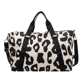 Новая модная леопардовая сумка через плечо Женская спортивная сумка для занятий в тренажерном зале, йоги, путешествий на короткие расстояния, сумка для багажа на улице
