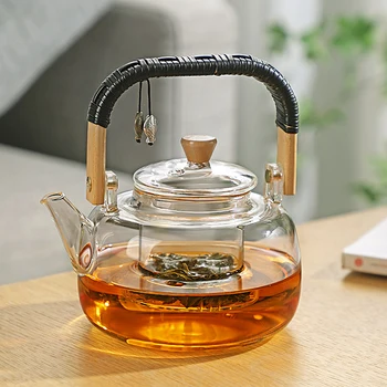 Стеклянный заварочный чайник, Чайный сервиз, Электрическая Керамическая плита, бытовое устройство для кипячения чая, отделение чайной воды, горшок для сохранения здоровья