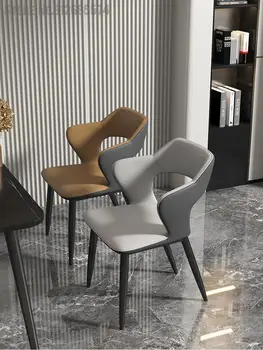 Роскошный обеденный стул Nordic Light Домашний Современный Минималистичный Обеденный стол и стул Со спинкой для стула Отель Итальянский ресторан