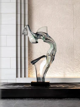 Украшения для дома Абстрактная художественная скульптура Статуя из прозрачной смолы Роскошные Аксессуары для украшения гостиной Украшения для дома