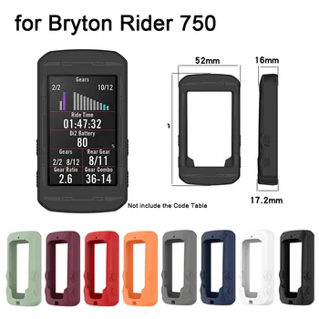 Для Bryton Rider 750 Защитный чехол для велокомпьютера Силиконовый чехол Shell Code Table Аксессуары