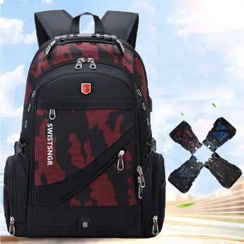 Водонепроницаемый женский 17-дюймовый рюкзак для ноутбука, школьные сумки для девочек, сумка для зарядки через USB, Модный рюкзак для мужчин, дорожная сумка для мужчин, Mochila