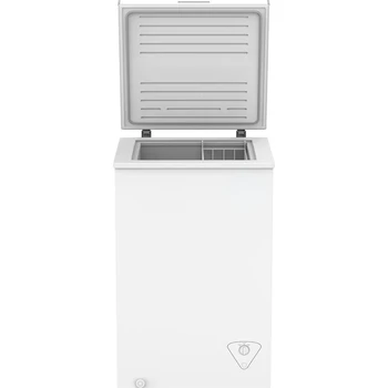 Морозильная камера со съемной корзиной для хранения, регулируемой температурой, для гаража, офиса, общежития или квартиры, белая
