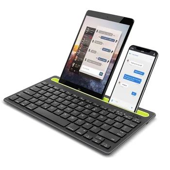 Клавиатура подходит для iPad, рабочего стола, мобильного телефона, зарядки настольного компьютера, двухканальной беспроводной клавиатуры Bluetooth