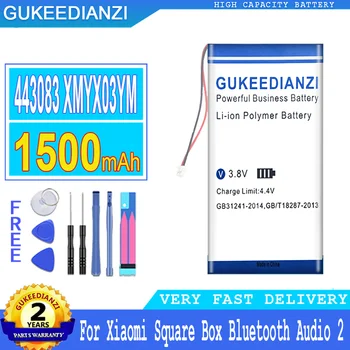 1500 мАч GUKEEDIANZI Аккумулятор 443083 XMYX03YM Для Xiaomi Square Box Bluetooth Audio 2 Audio2 Большой Мощности Bateria