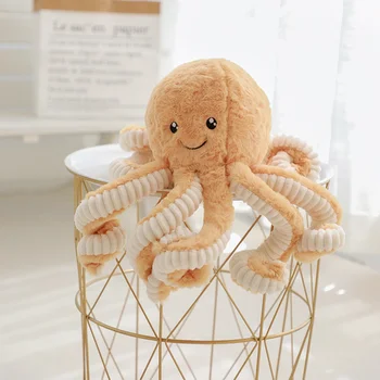 Креативные милые плюшевые куклы-осьминоги-киты, мягкие игрушки, плюшевые кавайные игрушки с морскими животными, детские подарки