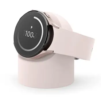 Совместимость с подставкой для зарядного устройства Samsung Galaxy Watch 5 40 44 46 мм, силиконовая подставка для зарядного устройства Galaxy Watch3 4 5 45 мм