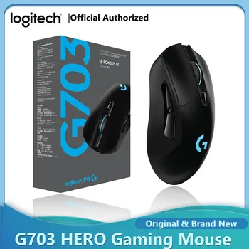 Сенсорная игровая мышь Logitech G703 HERO со скоростью света 25600 точек на дюйм Беспроводные мыши POWERPLAY, совместимые с Windows Mac OS Chrome OS