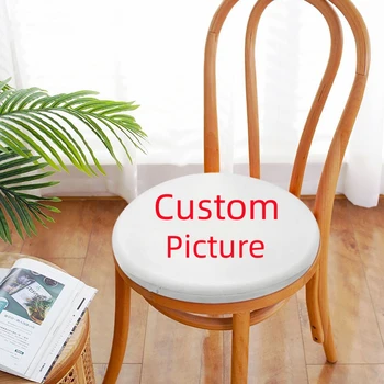 Изготовленная на заказ Круглая подушка для стула, подушки для сидения из пены с эффектом памяти, подушка для сиденья домашнего стула, Обеденный Офисный стул, Футон, Садовые подушки на открытом воздухе