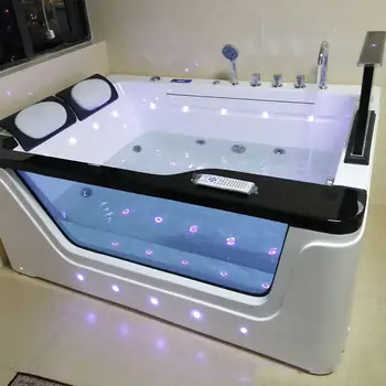 акриловая массажная ванна с гидромассажем на 2 персоны, роскошная ванна для отеля, отдельно стоящий гидромассаж