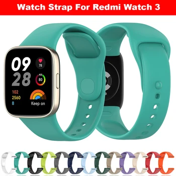 Силиконовый ремешок для часов Redmi Watch 3, ремешок для умных часов, водонепроницаемый сменный ремешок, аксессуары для браслета
