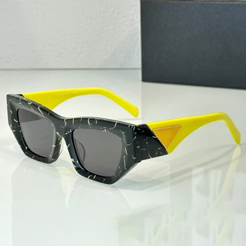 70 прямоугольных толстых ацетатных солнцезащитных очков дизайнерского бренда Uv400 Унисекс Сделано в Италии Наружные солнечные очки Рецептурные очки
