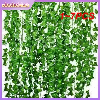 1 ~ 7ШТ 50x200 см Искусственная изгородь из плюща Панели из зеленых листьев Искусственный Забор для уединения Экран для дома Открытый Сад Балкон