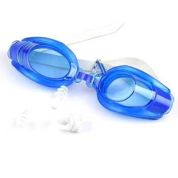 Прочные плавательные очки, Удобный бестселлер для бассейна, Противотуманные Водонепроницаемые очки для плавания, Высококачественные Регулируемые затычки для ушей