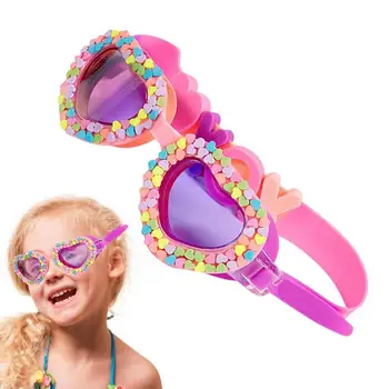 2023, Очки для плавания, водонепроницаемые детские очки для тренировок по плаванию в форме сердца с героями мультфильмов, устойчивые к запотеванию, для детей, подарки для детей