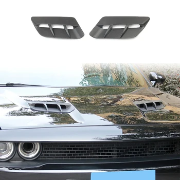НОВАЯ черная Матовая накладка на вентиляционное отверстие для выхода воздуха из капота двигателя для Dodge Challenger 2015-2020 Автомобильные Аксессуары		