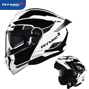 Мотоциклетный откидной шлем, полнолицевой модульный мотоциклетный шлем, двойная линза, точка, ECE CH