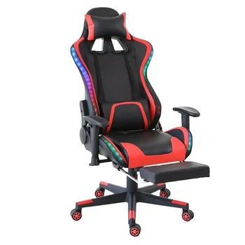 Оптовое кожаное кресло для геймеров со светодиодной подсветкой Racer RGB Gaming Chair