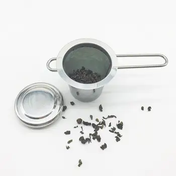 Сетчатое ситечко для чая, сетчатый чайник для заварки чая из нержавеющей стали 304 с ручкой, инновационный чайник для заварки чая, пригодный для мытья в посудомоечной машине для кухни
