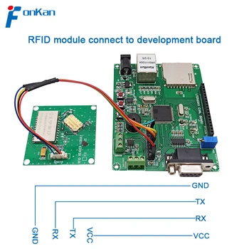 RFID-модуль FONKAN samll размером 50*50 мм с Антенной 3dBi UHF RFID 902-928 МГц Универсальный Модуль Для интерфейса Raspberry Pi TTL232