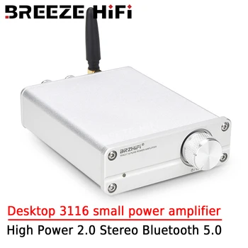 BREEZE HIFI Desktop 3116 Малый усилитель мощности 50 Вт + 50 Вт высокой мощности 2.0 Стерео уровень высокой точности без потерь Bluetooth 5.0
