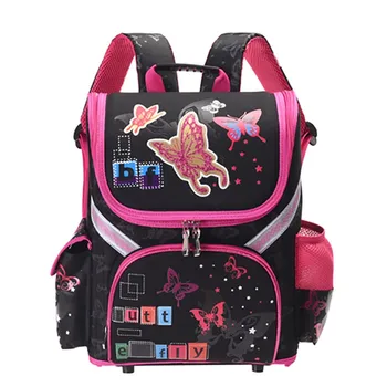 Детский Рюкзак Детский Школьный ранец с бабочкой студенческие сумки для защиты позвоночника Для мальчиков Школьная сумка для девочек Mochila Infantil sac