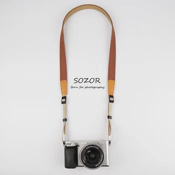 Ремешок для Цифровой камеры Canon Sony Fuji Micro SLR Плечевой Ремень Через Плечо Шейный Ремень в стиле Ретро Художественная Быстроразъемная Пряжка