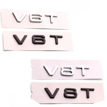 1X V6T/V8T Для Audi A4 A1 A5 Q3 Q5 Q7 S5 A6 Кузов Автомобиля Украшает Наклейка С Надписью Значок Багажника Логотип Эмблема Аксессуары В Стиле Авто