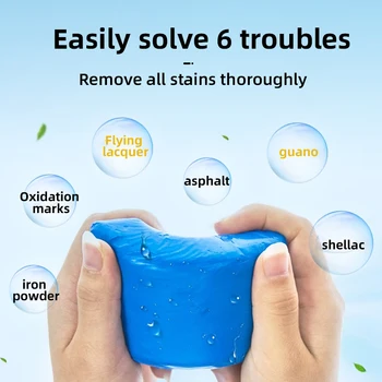 Новый глиняный стержень для детализации Auto Car Clean Wash Очиститель для удаления шлама Magic Blue 100 г Щетка для чистки автомобилей Автомобильные аксессуары