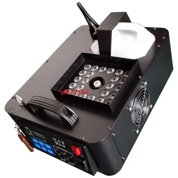 24ШТ 4в1 RGBW LED 1500 Вт с дистанционным управлением DMX512, вертикальная противотуманная дымовая машина