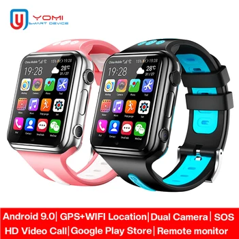 Смарт-Часы Детские 4G GPS Wi-Fi Трекер Часы Bluetooth Доступ Видеозвонок Google Play Store Android Телефон Часы для Студентов Детские