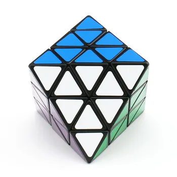 LanLan Восьмигранник с поворотным лицом Странной формы, Волшебный куб, извилистая головоломка, Черный, Белый, Ледяной, фиолетовый, Ограниченная серия, игрушка для детей и взрослых