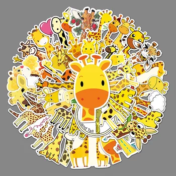 50 листов креативных наклеек с жирафом 