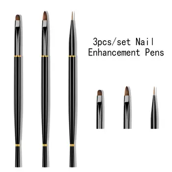 3 шт. Ручки для маникюра с крышкой, выдвижная ручка, светотерапевтическая ручка, ручка для дизайна ногтей