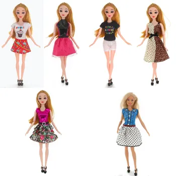 Модное платье, вечерняя юбка для куклы 1/6, праздничная одежда для девочек, игрушки своими руками, подарки на День рождения для куклы Барби, аксессуары для наряда