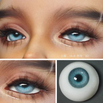 14 мм Глаза для игрушек Аксессуары для кукол BJD, SD DD Синее глазное яблоко из смолы безопасности 1 пара