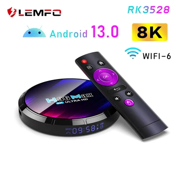 LEMFO H96MAX Android 13 TV Box RK3528 Голосовой помощник 4 ГБ ОЗУ 32 ГБ 64 ГБ ПЗУ 8K 4K 3D Wifi6 BT5.0 IPTV 2023 PK R3 Tox3 Btv13