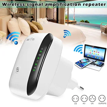 Беспроводной усилитель сигнала Wi-Fi, модернизированный чип, две антенны, сильный сигнал для устройств умного дома, распродажа
