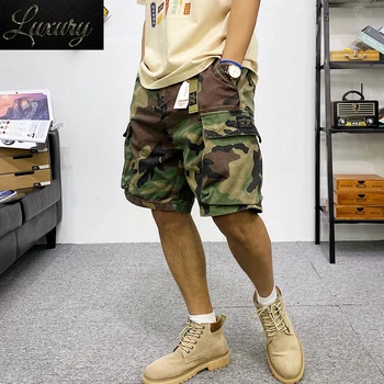 Летние военные камуфляжные брюки-карго Harajuku с несколькими карманами, мужская одежда, японская уличная одежда, высококачественная тактическая повседневная